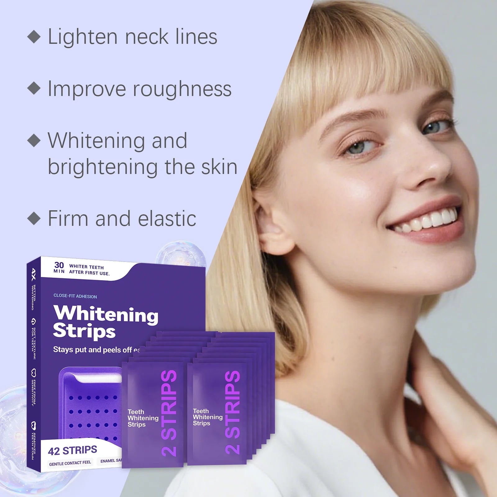 Clariva Whitening Strips — 42 Strips for a Brighter Smile