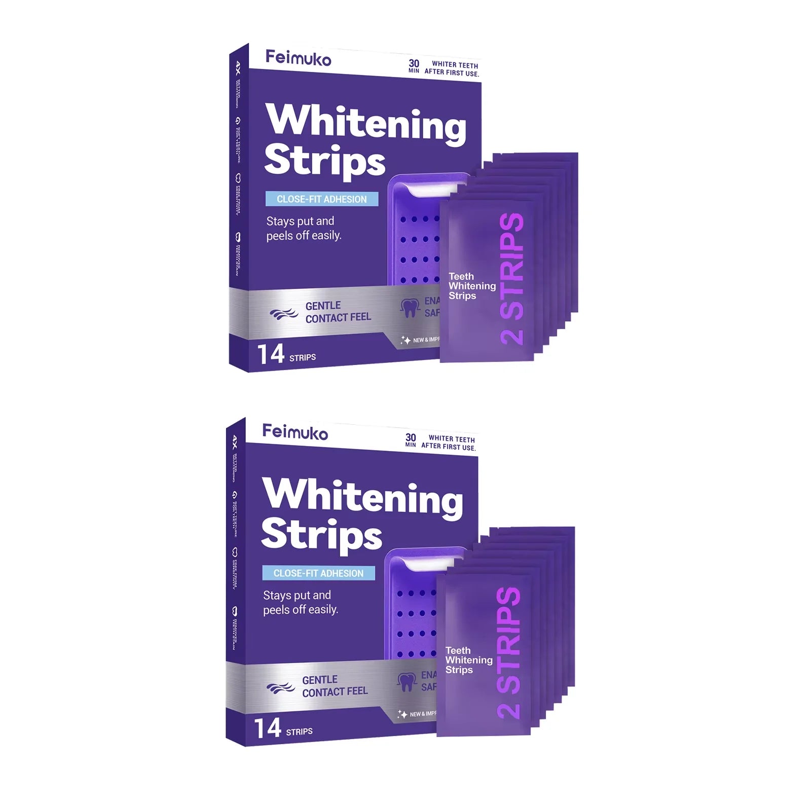 Clariva Whitening Strips — 42 Strips for a Brighter Smile