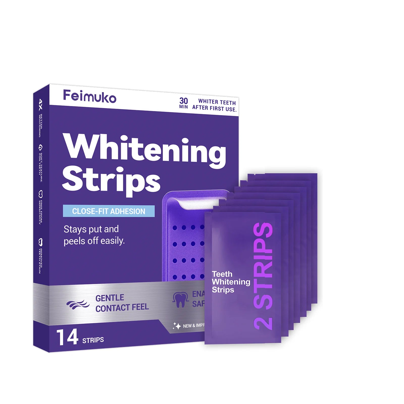 Clariva Whitening Strips — 42 Strips for a Brighter Smile